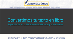 Desktop Screenshot of libroacademico.com